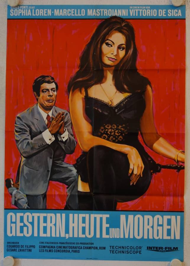 Yesterday Today and Tomorrow original release german movie poster